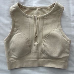 Aerie - Offline Seamless Zip Front Sports Bra